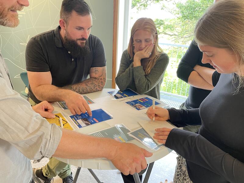 GreenLab session omkring bordet